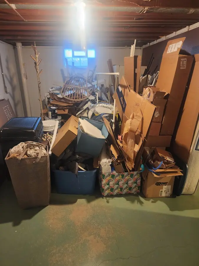 Roll-off dumpster container at job site for Roll Off Dumpster Rental in Finneytown